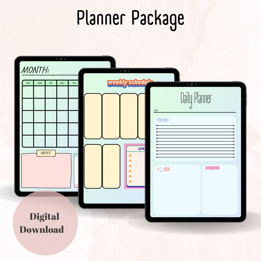 Ultimate Digital Planner & Habit Tracker Collection Daily Etsy