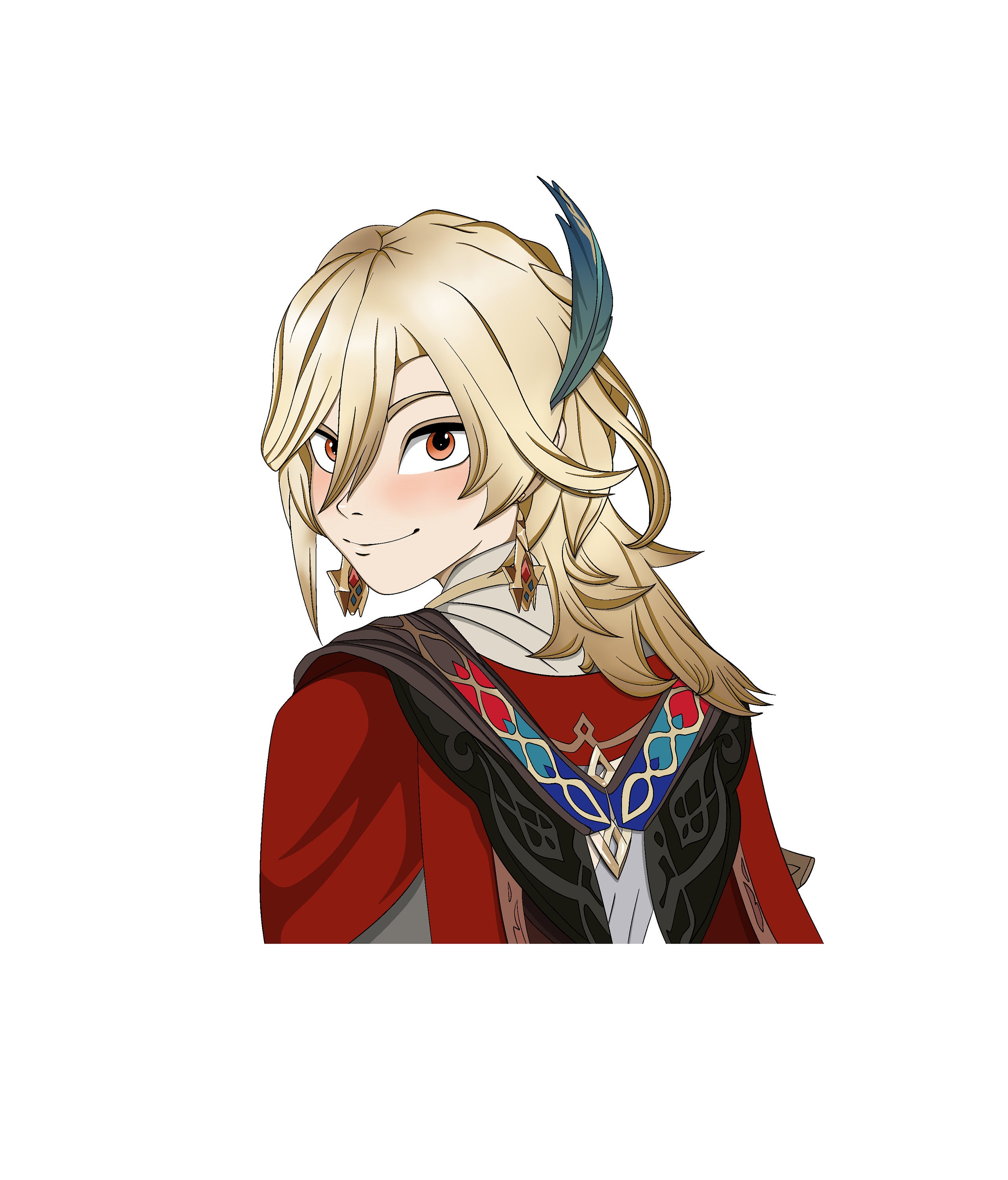 Genshin Impact Stickers Cute Kaveh 1.85 X 2.5 4.7cm X 6.35 Vinyl ...