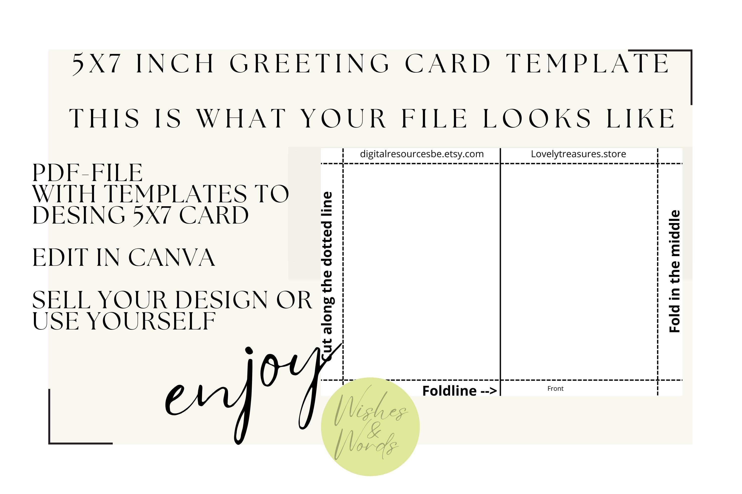 Printable Greeting Card Templates- Greeting Card - Digital Download ...
