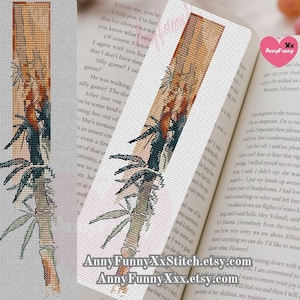 Bamboo Bookmark Cross Stitch Pattern: Asian Decor (PDF Pattern)