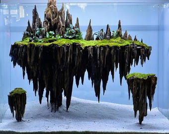 Acquario Da Tavolo Con Cestino - Kit Per Pesci Guppy, Gamberetti, Piccoli Pesci Rossii - Foto 5