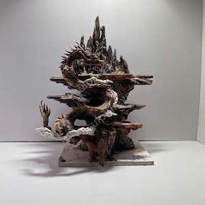 Aquascape with dragon,island , Aquascaping Decor,Aquarium Decor,Home Decor,Office Decor Shrimp,Fish Tank decor, Shrimp Tank Decor.