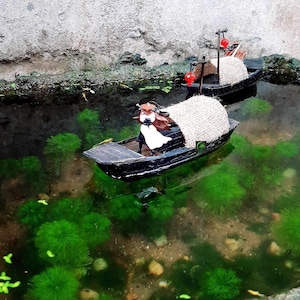 Floating Aquarium Boat,Aquarium Decor,Aquarium Decoration,Fish Tank Decor,Handmade Aquarium