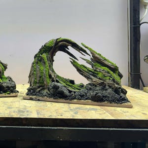 Aquascape Aquarium mit künstlichen Pflanzen, Aquascaping Decor, Aquarium Decor, Home Decor, Office Decor Shrimps, Fish Tank decor