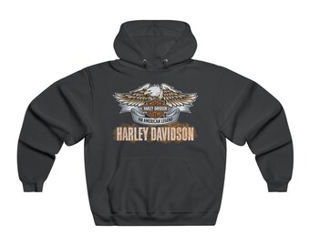 Unisex vintage Harley Davidson  Oversized NUBLEND® Hooded Sweatshirt