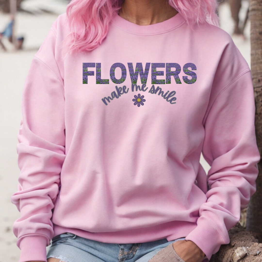 Flowers Make Me Smile. Lavender Bloom Blooming Elegant Etsy