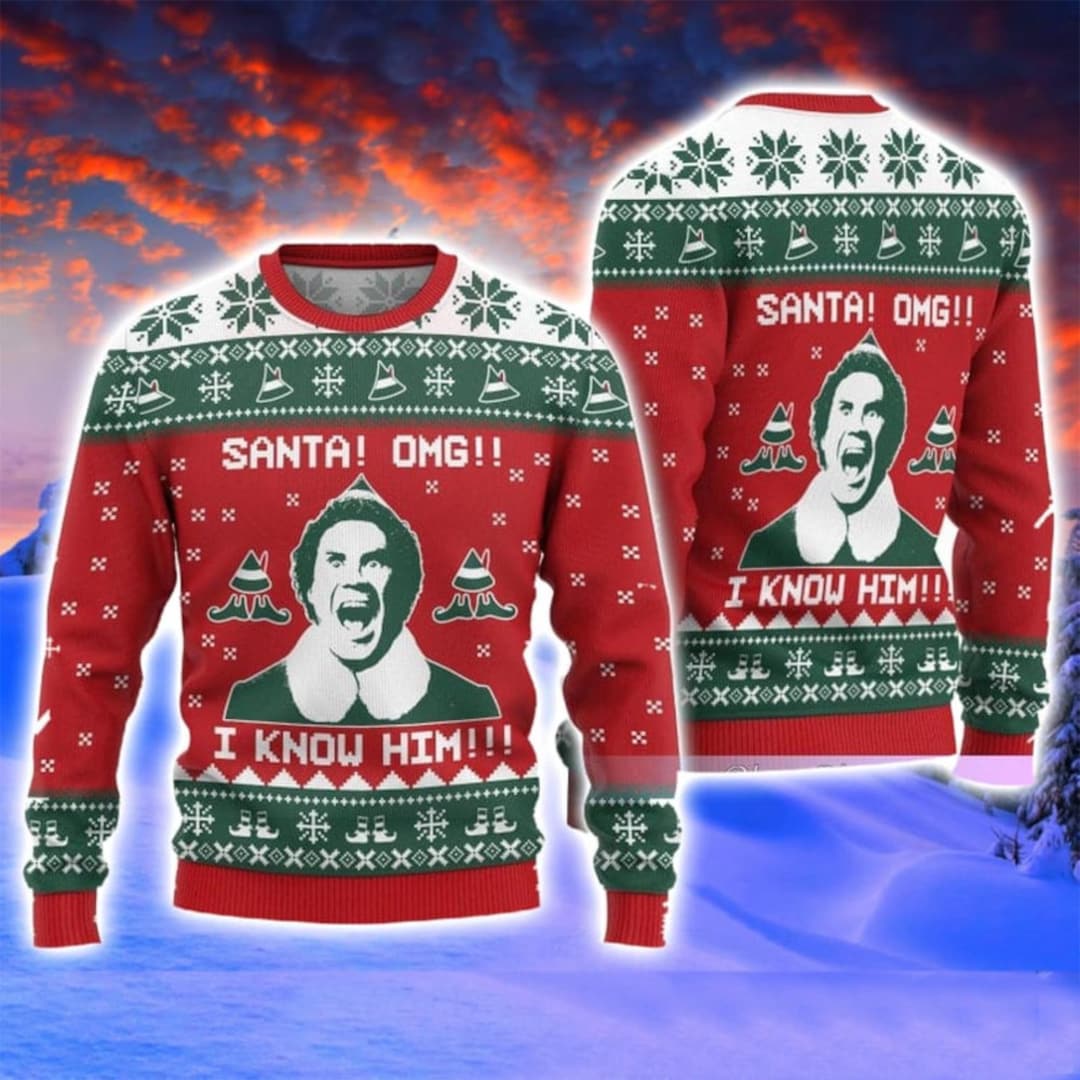 Christmas Gifts Santan I Know Him Elf Movie Christmas Ugly Etsy UK christmas-gifts-santan-i-know-him-elf-movie-christmas-ugly-etsy-uk