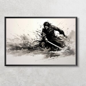 Japanese Edo Samurai | Digital Art Print | Wall Art | Digital Download | Home Decor | Printable Art | Wall Decor
