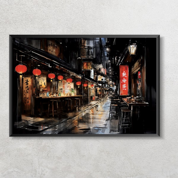 Japanese Izakaya bar Poster Print | wall art | Wall decor | Home decor | Fine art | Giclée print