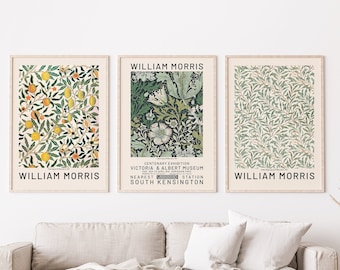 William Morris Poster Set: Modern Art Gallery Wall Decor