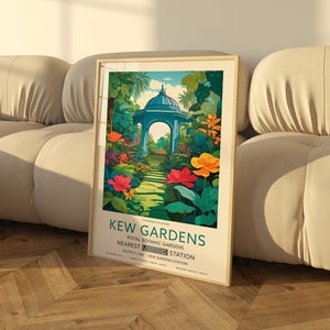 William Morris Botanical Print: Vintage Green Flowers Exhibition Poster