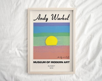 アンディ・ウォーホル「サンセット」アートプリント：モダン抽象画
