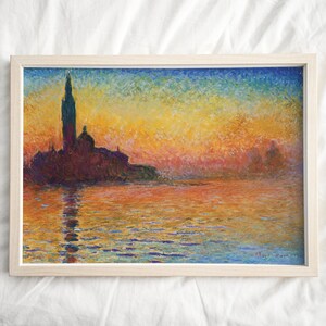 Claude Monet Print, Landscape Exhibition Poster, Monet prints, Vintage Pastel Home Wall Decor, Landscape Prints, Living Room Wall art