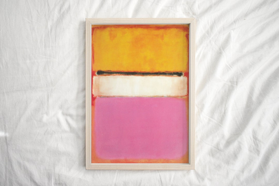Mark Rothko Pastels Mark Rothko Print, Pastel Pink Orange Abstract Geometric Wall Art ...