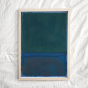 Mark Rothko Poster, Navy Blue Mark Rothko Print, Minimalist Art Print, Abstract Poster, Modern Home Decor, Vintage Poster, Mid-century