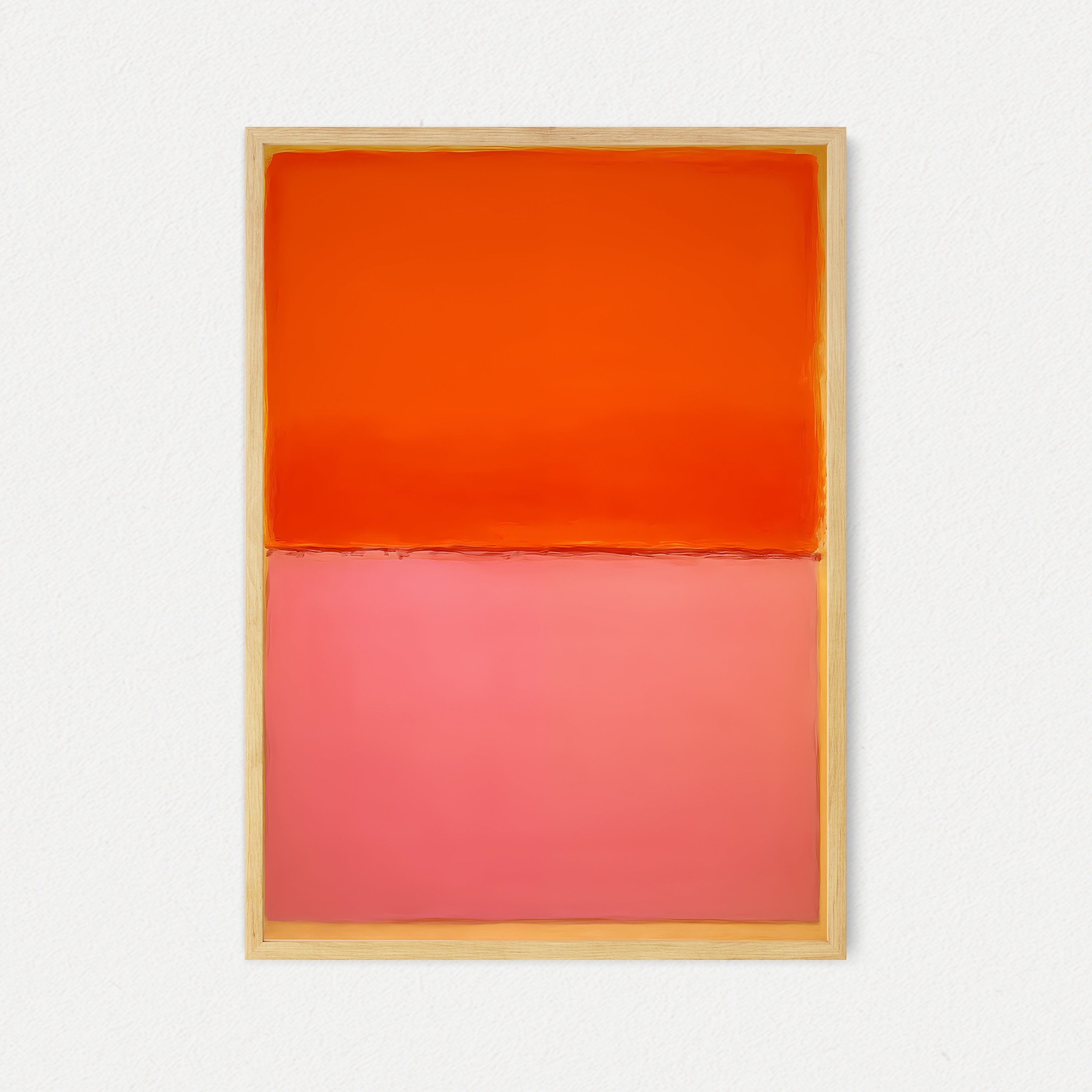 Mark Rothko Print, Orange and Pink Abstract Geometric Wall Art ...