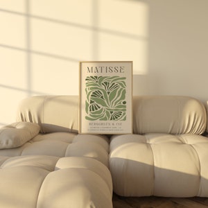 Matisse Print, Sage Green Henri Matisse Poster, Maximalist Decor, Matisse Wall Art, Gift Idea, Living Room Decor, Wall Art, Gift for her
