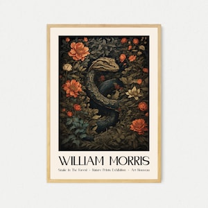 William Morris-print, slang William Morris-tentoonstellingsprint, slang William Morris-poster, vintage muurkunst, textielkunst, vintage poster