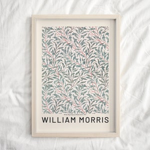 William Morris Print, Beige William Morris Poster, Living Room Wall art, Vintage Wall Art, Textiles Art, Home decor Gift for her, Wall Art