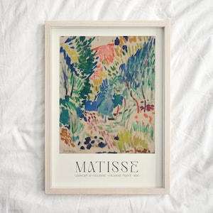 Matisse Prints, Henri Matisse Landscape Of Collioure Print, Matisse Flower Market Poster, Printed And Shipped, Trendy, Botanical Print