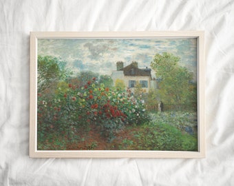 Claude Monet Print, Landscape Exhibition Poster, Monet prints, Vintage Pastel Home Wall Decor, Landscape Prints, Living Room Wall art