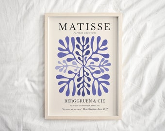 Matisse Cutout, Matisse Leaf, Matisse Print, Matisse Poster, Matisse Museum Print, Exhibition Poster, Abstract Art Print, Wall Art Decor