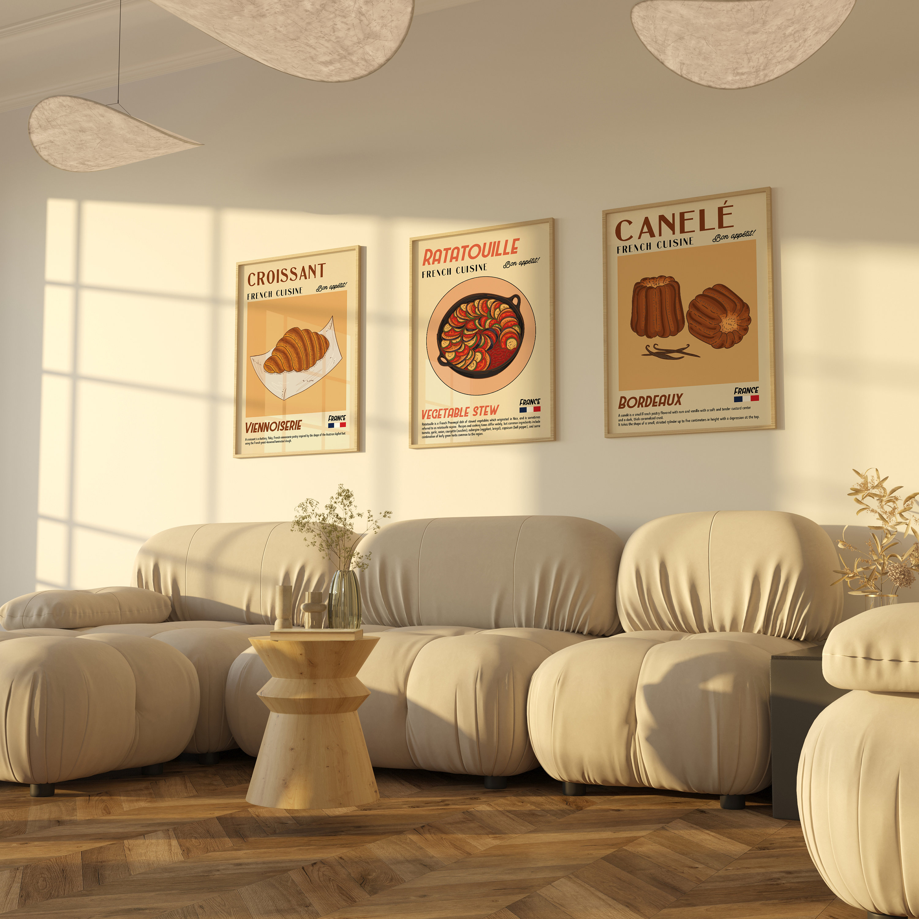 kitchen wall art set retro pie vintage printable... Food Wall Art Set, Croissant Poster Set, Kitchen Wall Art, Retro Food ...
