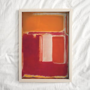 Mark Rothko Poster, Exhibition Print, Colorful Wall Art, Livingroom Decor, Mark Rothko Print, Perfect Birthday Gift Idea, Mid Century Modern