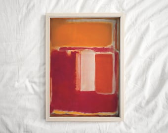 Mark Rothko Poster, Exhibition Print, Colorful Wall Art, Livingroom Decor, Mark Rothko Print, Perfect Birthday Gift Idea, Mid Century Modern
