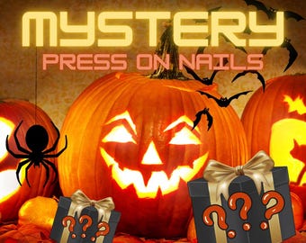 Uñas postizas misteriosas de Halloween