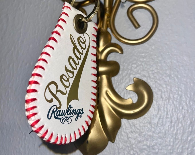 Baseball keychain personalized gift- team player