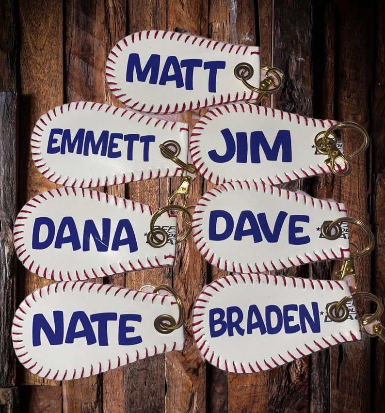 Baseball Keychain- Handmade From Real Rawlings Baseballs- Gifts for ...