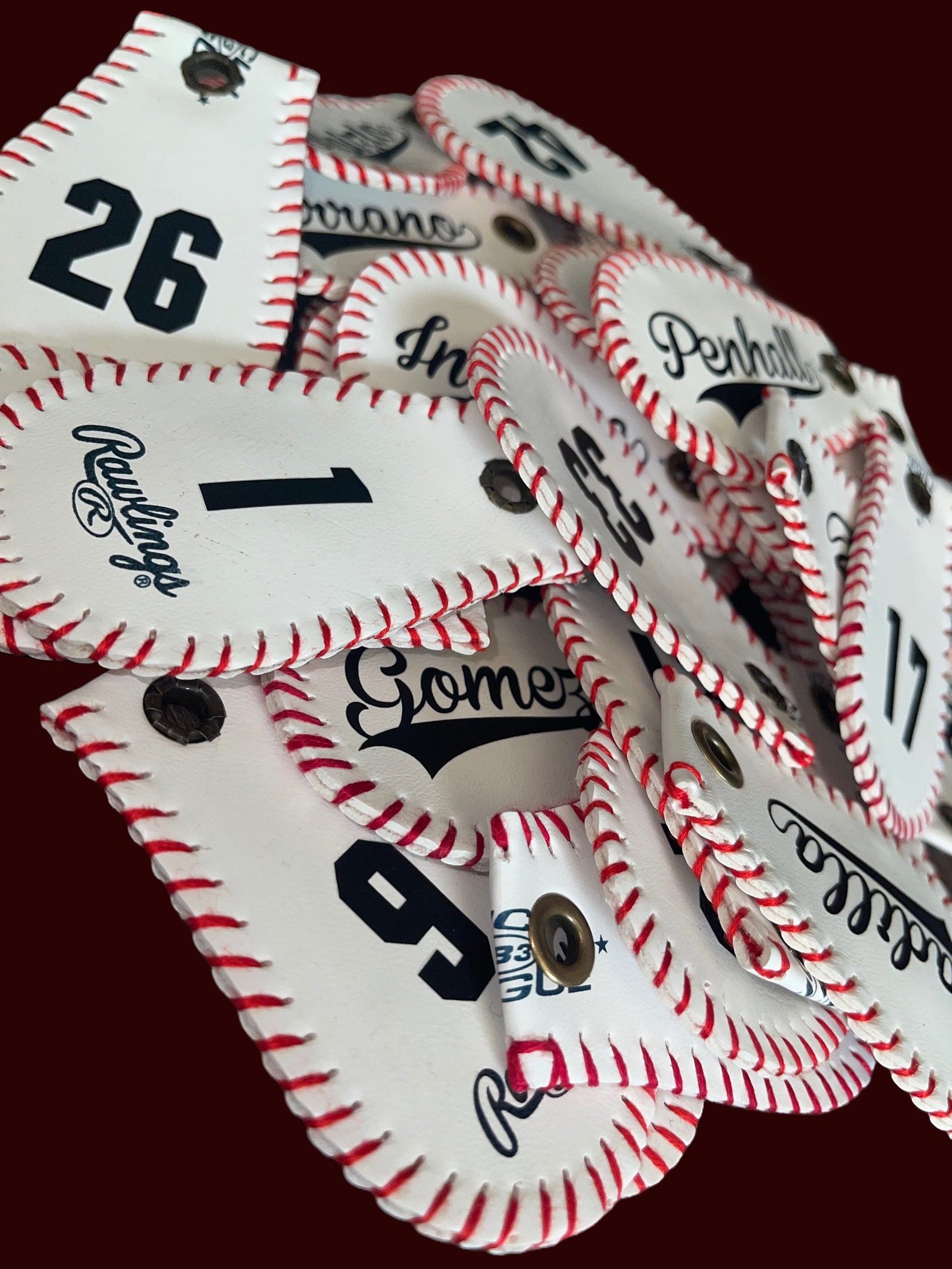 Baseball Keychain- Handmade From Real Rawlings Baseballs- Gifts for ...