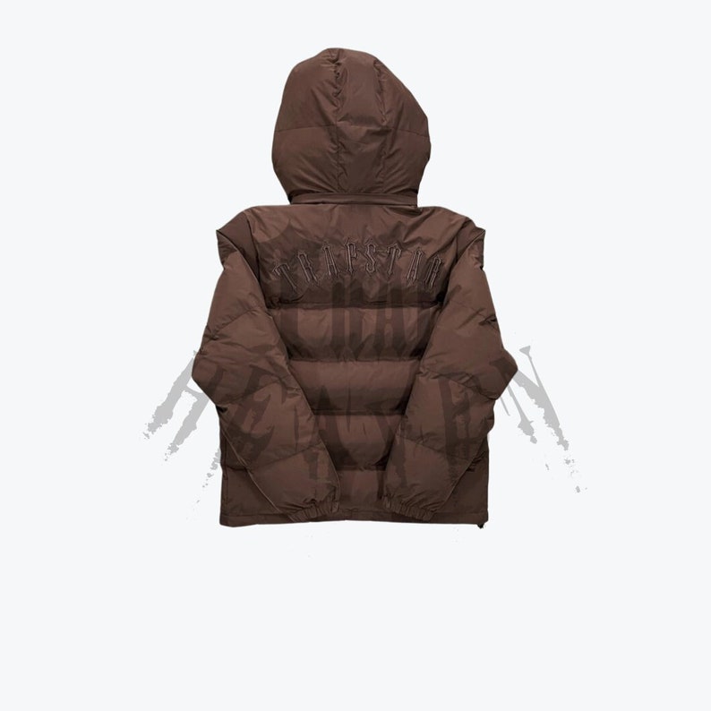Trapstar Irongate Detachable Hooded Puffer Jacket, Brown Etsy