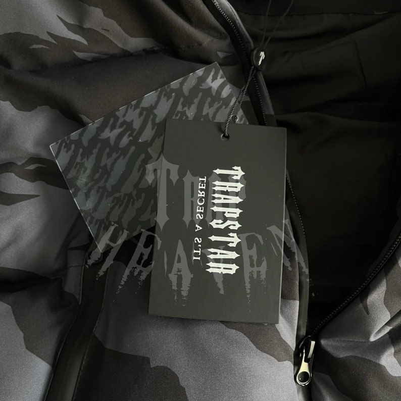 Trapstar Hyperdrive Technical Pufferblack Tiger Gray Camo Etsy