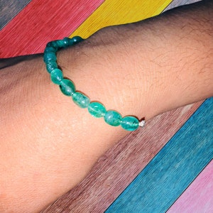 925 Silver Natural Stone Bracelet For Women , Chain Braclet
