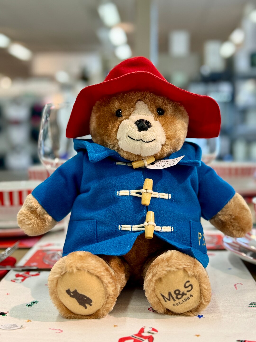 M&S Paddington Bear Plush Toy Paddington Bear Toy Christmas Etsy