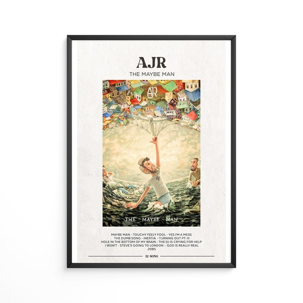 Ajr - The Maybe Man Album Poster / Poster di copertina dell'album / Regalo musicale / Decorazione da parete musicale / Copertine dell'album