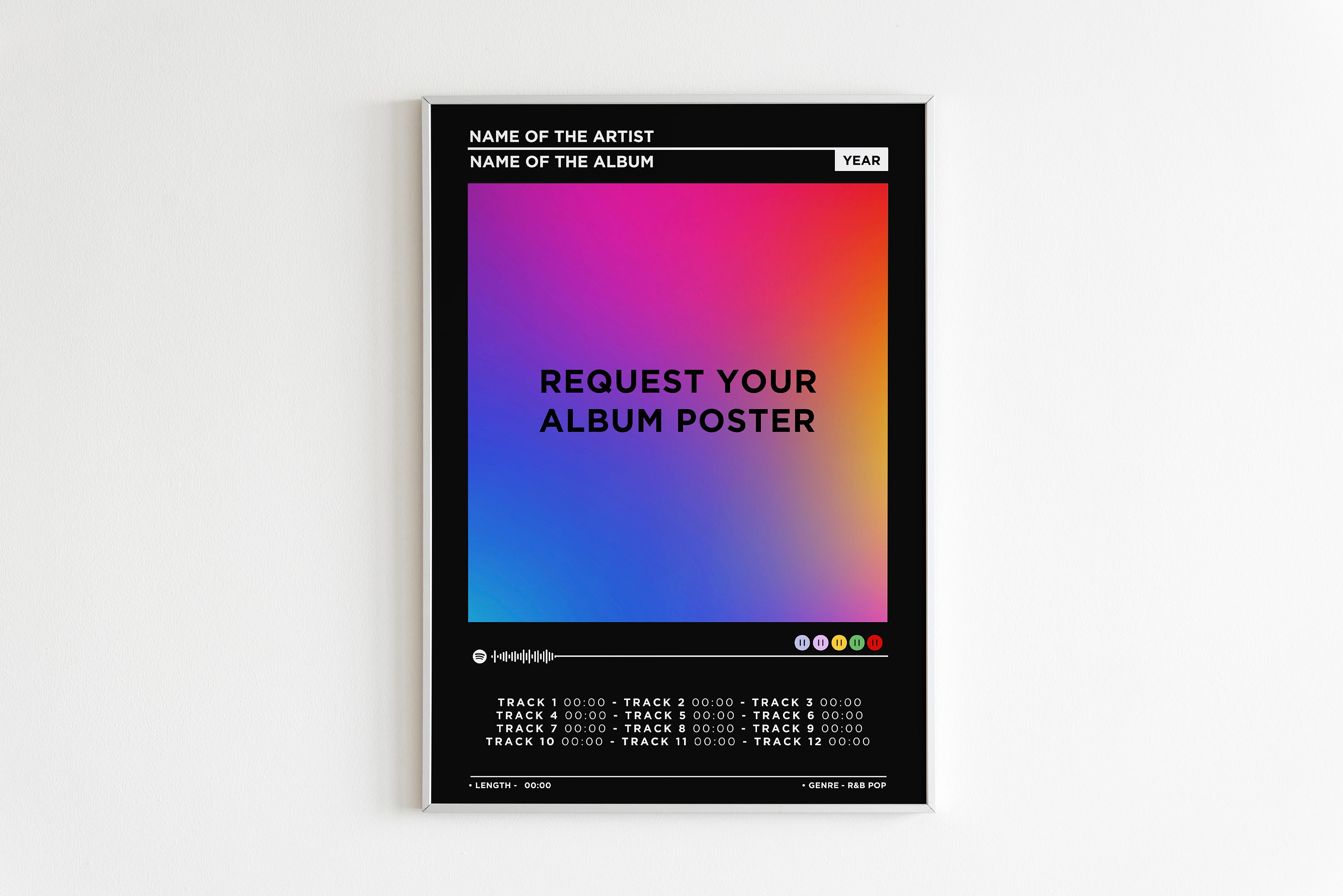 Custom Album Cover Poster / Custom Music Poster / Choose Your Own Album Poster