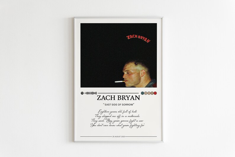 Zach Bryan Zach Bryan Album Poster