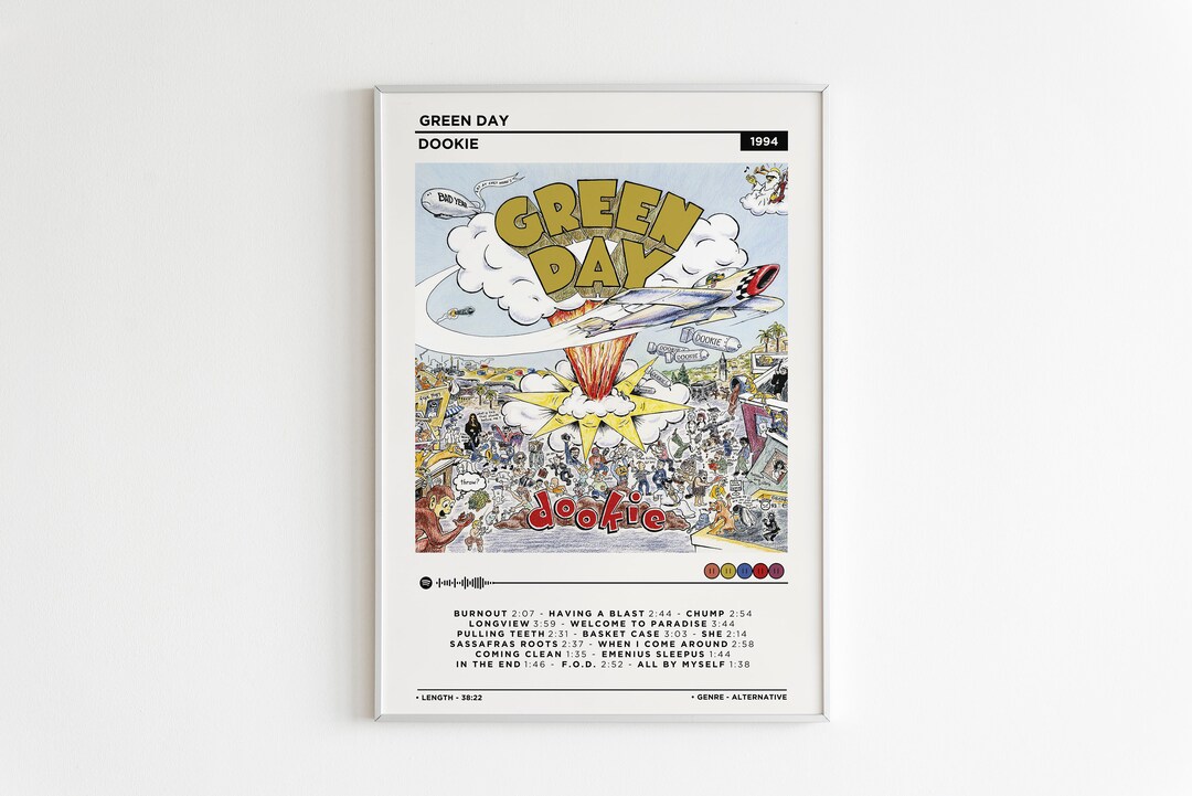 Green Day Dookie Album Poster / Album Cover Poster / Music Etsy