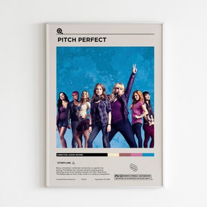 Pitch Perfect Movie Poster / Minimalist Movie Poster / Movie Gifts / Custom Movie Poster / Wall Art Print