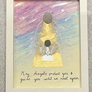 Guardian Angel Protection Pebble Frame