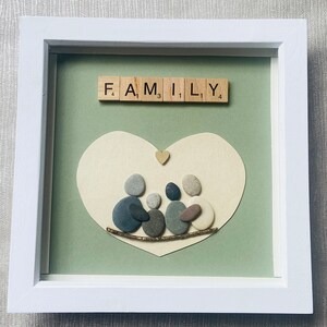 Scrabble Tile ‘Family’ Pebble Picture
