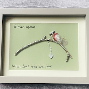 Robins Appear Pebble Picture Frame