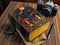 400 Pages Mushroom Leather Journal With Handmade Deckle Edge Paper Personalized Gift Blank Spell Book of Shadows Wiccan Pagan Gift for Him product logo