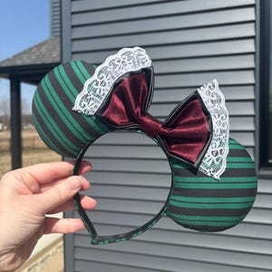 Mansion Maid Ears, Minnie ears, Mickey ears, Disney Bound, Handmade ears, Ears for adults, Disney World, Disneyland, Haunted Mansion