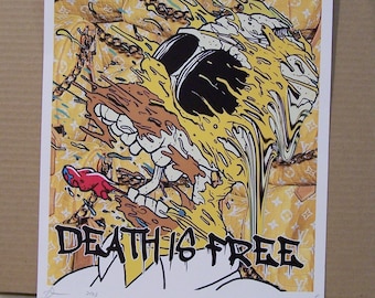 Death NYC – the Simpsons on Abbey Road – Original Silkscreen With
