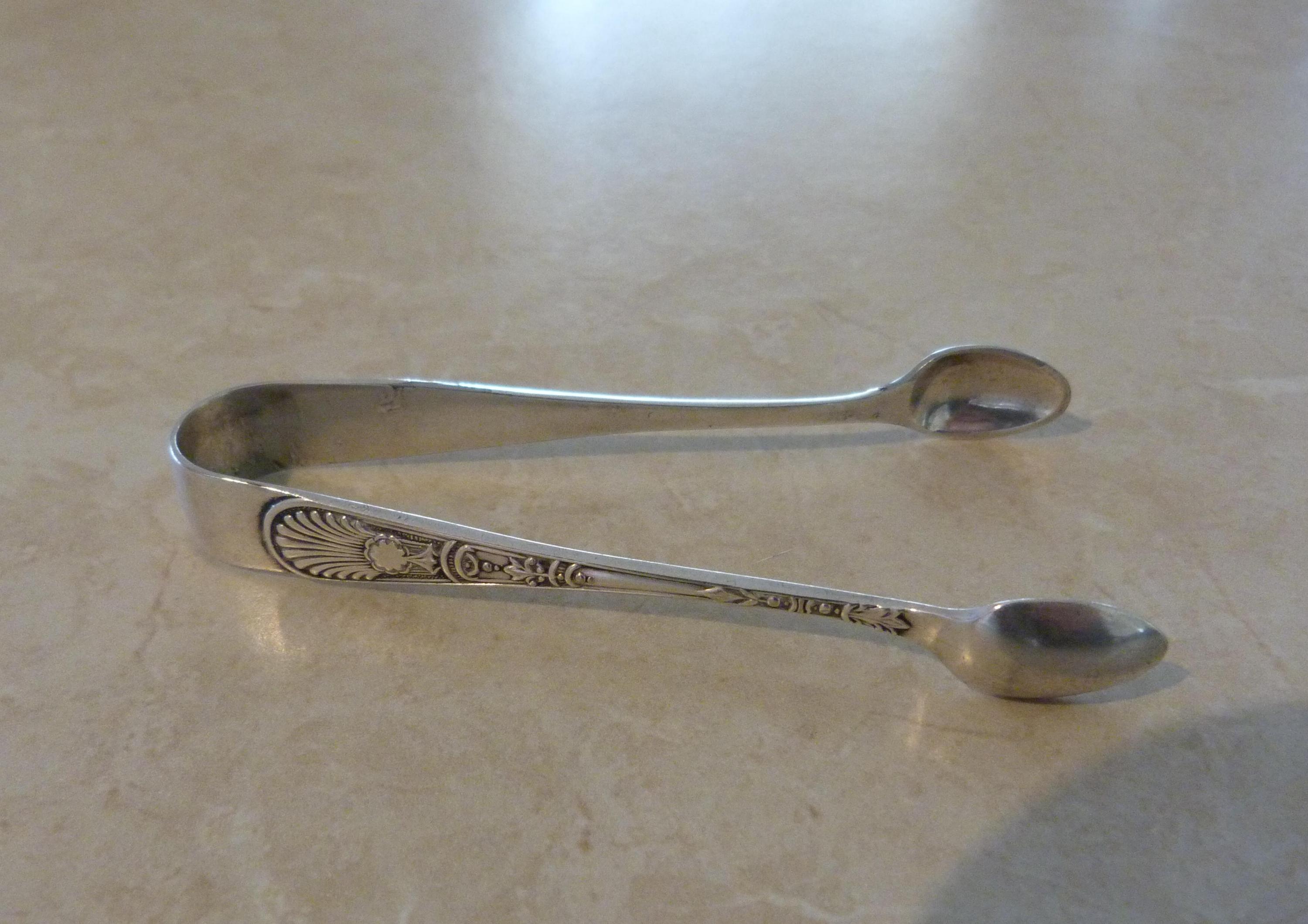 イギリスアンティークシュガートングアイストングシュガーニップス