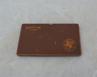 Vintage Manikins Cigar Slimline Tin Made In England (Empty)